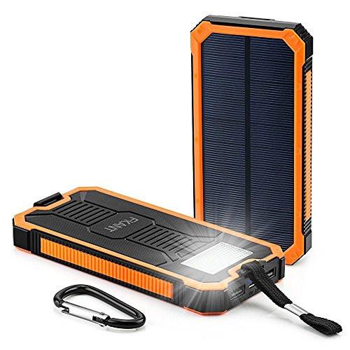 20000 mAh Portable Solar Charger Power Bank & Flashlight
