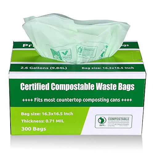 Buy Primode 100% Compostable Bags, 13 Gallon Food Scraps Yard