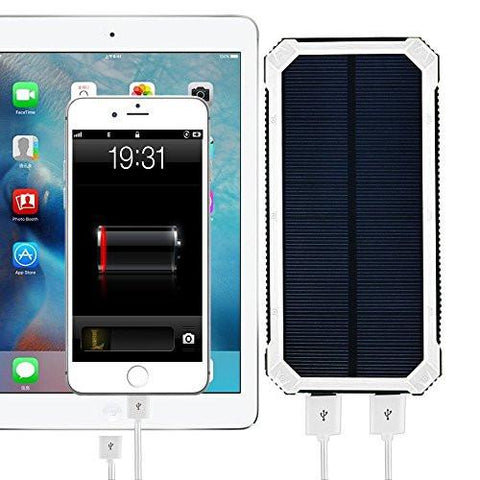 Portable Solar Charger Power Bank & Flashlight - Solar Us Shop