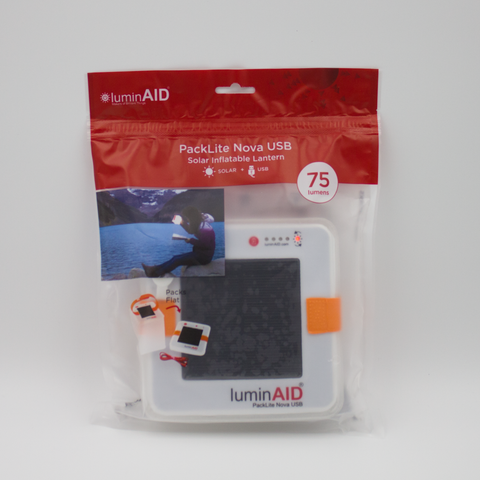 LuminAID PackLite Nova USB Solar Lantern Flashlight 75 Lumens - Solar Us Shop