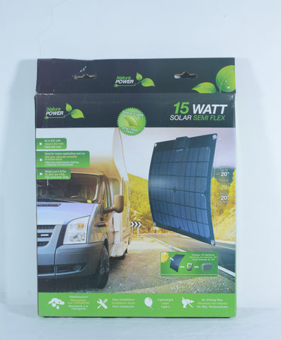 Nature Power 15W Monocrystalline Solar Panel Packaging Back