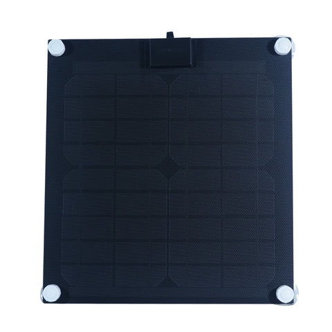 Nature Power 15W Semi Flexible Monocrystalline Solar Panel with suction cups attached