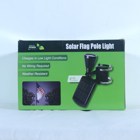 Nature Power 4-LED Solar Flag Pole Light Top Packaging