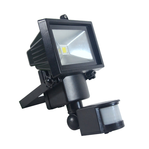 Nature Power COB Motion Activated Solar Security Light Front Angle View With Sensor