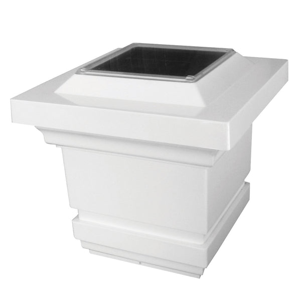 Classy PVC Solar Powered Post Cap 2 Count - Solar Us Shop