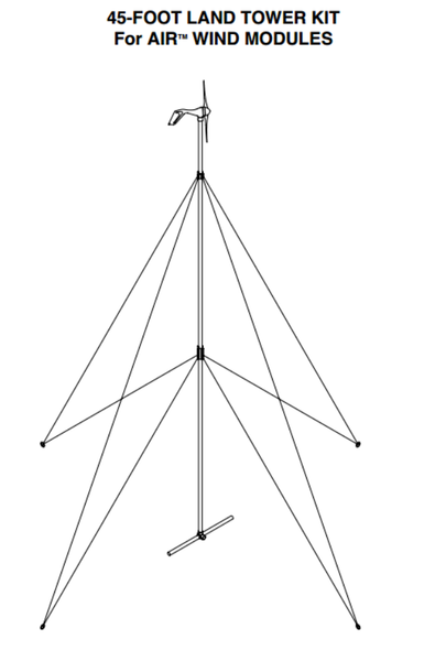 Primus Wind Power 45' Air Guyed Wind Turbine Tower Kit - Solar Us Shop