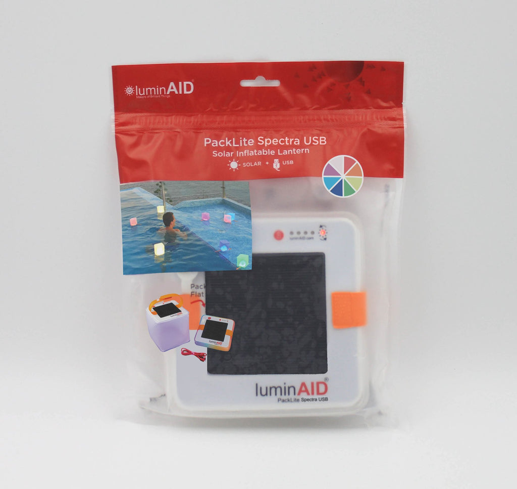 LuminAID PackLite Spectra USB Inflatable Solar Lantern