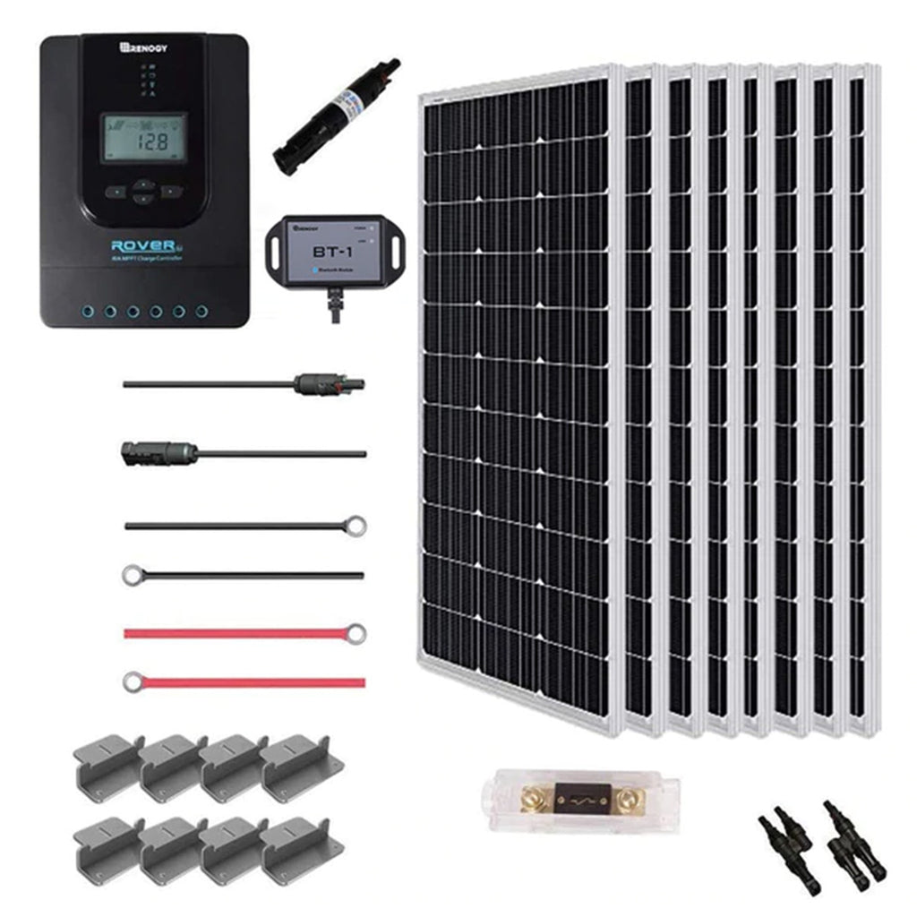Solar Pannels Rover 800W 12V Monocrystalline Solar Panel Kit + Rover 60A | Solar Us Shop