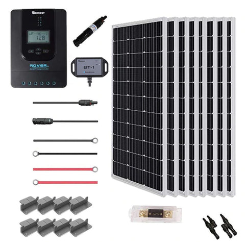 800W 12V Premium Monocrystalline Solar Panel Kit with Rover 60A Charge Controller System