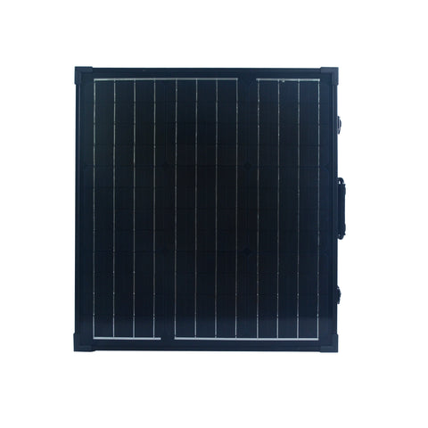 Folded Nature Power 80 Watt Monocrystalline Suitcase Solar Panel Front