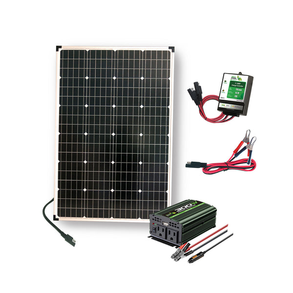 Nature Power 110 Watt Solar Panels with Power Inverter and Charge Controller plus accessories