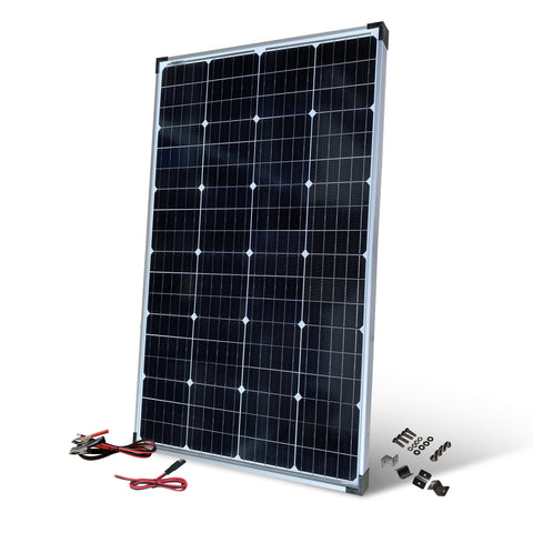 Nature Power 110 Watt Solar Panel with mounting accessories