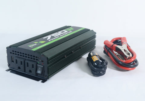 Nature Power 12V 750W Portable Power side view DC connectors