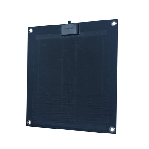 Nature Power 15W Monocrystalline Solar Panel for 12V Charging Angled view
