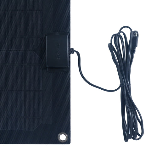 Nature Power 15W Monocrystalline Solar Panel for 12V Charging Connector Close-up