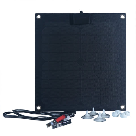 Nature Power 15W Monocrystalline Solar Panel with all accessories