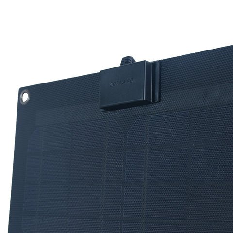 Nature Power 15W Semi Flexible Monocrystalline Solar Panel connector close-up