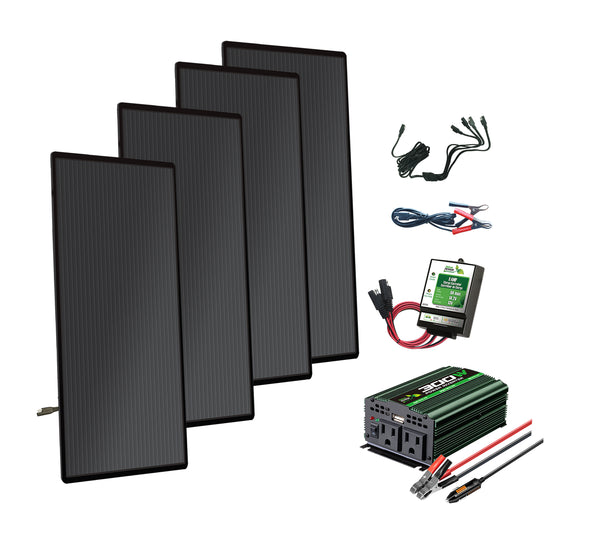 Nature Power 72 W Amorphous Solar Panel Complete Kit and Accessories