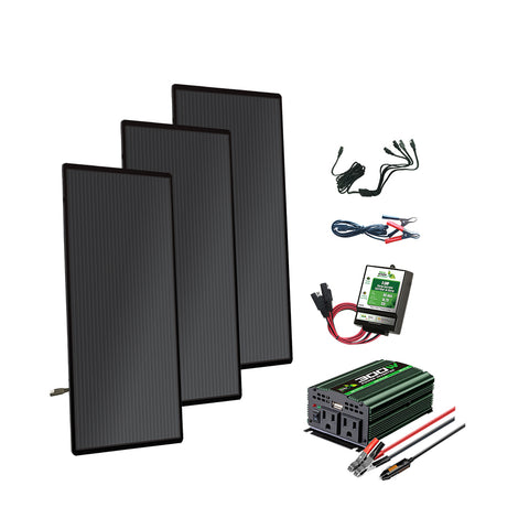 Nature Power Amorphous Solar Panel Complete Kit with all accessories