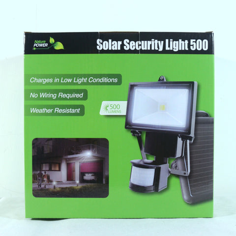 Nature Power COB Motion Activated Solar Security Light In Box Front View