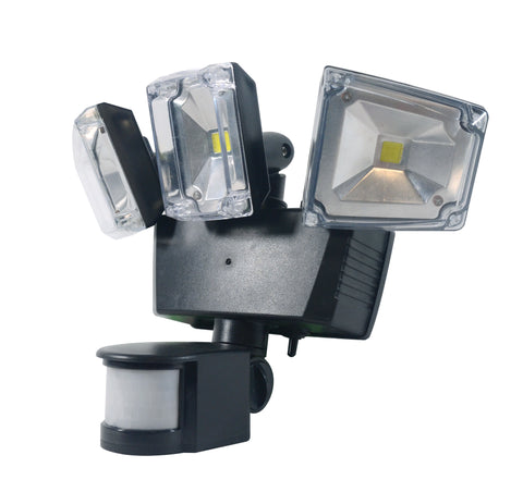 Nature Power Triple COB LED Solar Powered Motion Lights side view
