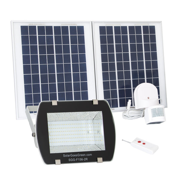 SGG-F156-2R - LED Solar Flood Light With Remote Control and Lithium Ion Battery