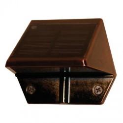 Solar Powered Copper Plated Mountable Deck and Wall Light For Outdoors 2 Count