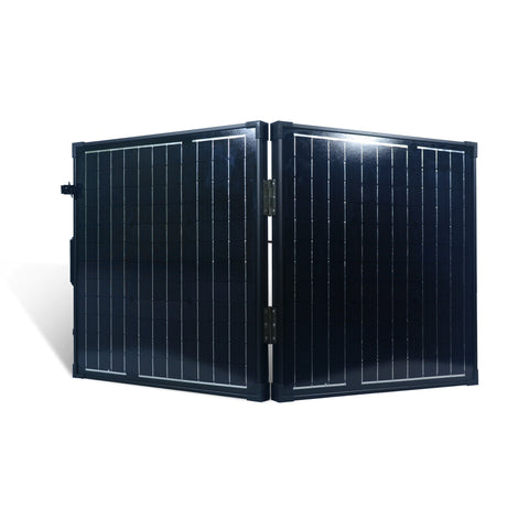 Semi-open Nature Power 80 Watt Monocrystalline Suitcase Solar Panel front