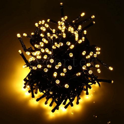 39 Ft Solar Holiday String Lights 100 LED Available in Multiple Colors - Solar Us Shop